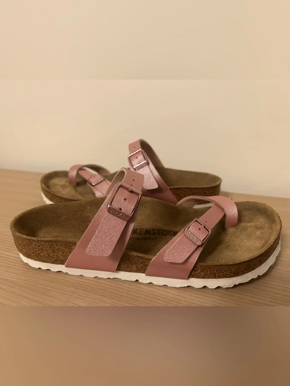 Birkenstock Mayari Multi-Strap Sandals Pink Size 38 Regular Width